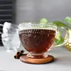 6 bicchieri da cappuccino con rilievo bicchieri da caffè Anteprima dell’immagine prodotto 3