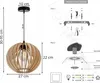 Suspension moderne en bois avec éclairage LED Voir les images du produit 8