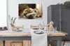 MuchoWow® Poster Katze - Hund - Tiere 120x80 cm - Bilder Produktbild-Vorschau 3