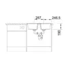 Lavello Blanco LEXA 8, dimensioni 780 x 500 mm, colore Anteprima dell’immagine prodotto 5