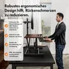VonHaus Steh-Sitz Schreibtischaufsatz, Dunkel Holz 80 x 40 Produktbild-Vorschau 4