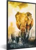 MuchoWow® MuchoWow® Gerahmtes Poster Elefant - Kind - Produktbild-Vorschau 1