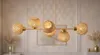 Luxolar LED pendelleuchte 6-flammig E27 Rattan Boho Produktbild-Vorschau 7