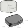 kwmobile 2x Edelstahl Tablettenbox mit 2 Fächern - 5,5 x 4 Produktbild-Vorschau 10