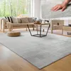 Waschbarer Teppich Wohnzimmer Kurzflor Einfarbiger Moderner Produktbild-Vorschau 5