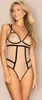 Nudelia Auffälliger Bodysuit - Hautfarben/Schwarz S/M Produktbild-Vorschau 11