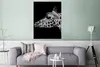 MuchoWow® Poster Tiere - Giraffe - Schwarz - Weiß 90x120 cm Produktbild-Vorschau 5