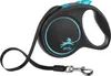 Flexi Automatische Leine Black Design M 5 m  Blau Produktbild-Vorschau 1