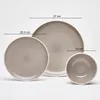 Kombiservice London Taupe 16-teilig Steinzeug für 4 Produktbild-Vorschau 3