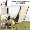 Chaise de camping à dossier haut Chaise de camping pliante Voir les images du produit 5