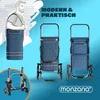 MONZANA® 3in1 Einkaufstrolley 56L bis 50 kg klappbar Produktbild-Vorschau 8