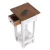 A small wooden side table with a drawer and a shelf, photographed against a white background. Náhled obrázku produktu