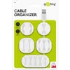 goobay Kabelmanagement, wit (set van 5 stuks) Productafbeelding-voorbeeld 1