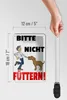 Blechschild Hinweis 12x18cm Tiere Bitte nicht füttern Hund Produktbild-Vorschau 5