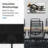 A split image showing text and a monitor on the left, and a conference room with a painting on the wall on the right. Podgląd zdjęcia produktu