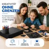 100x Blatt Tonpapier Schwarz DIN A4 220 g/m² – Produktbild-Vorschau 4