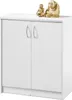 Kommode - Weiß matt - 74 x 86 cm - 2 Türen - 2 Einlegeböden Produktbild-Vorschau 2