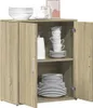 vidaXL Dressoir Sonoma-eikenhout, 60x31x70 cm, houtvezel Productafbeelding-voorbeeld 4