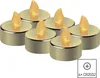 LED dekorace – čajová svíčka zlatá, CR2032, vnitřní, vintage, 6 ks Náhľad obrázku produktu