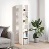 vidaXL Półki na książki 2 szt. sztaplowane białe 30x30x80 Podgląd zdjęcia produktu 1