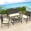 BIGZZIA Gartenmöbel-Set für den Außenbereich aus Rattan, Produktbild-Vorschau 8