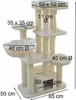XXL Kratzbaum Memphis, Farbe:Beige Produktbild-Vorschau 9