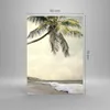 Bilder auf glas - Einteilig - Palme Strand Insel - 50x70cm Produktbild-Vorschau 3
