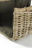Kobolo Holztrage Holzkorb für Kaminholz eckig - Rattan grau Produktbild-Vorschau 8