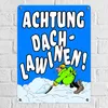 Dachlawine Metallschild in 15x20 cm zum Thema Schneefall im Produktbild-Vorschau 2