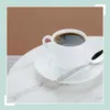 Tavolino Relaxdays effetto marmo, 2 ripiani, per soggiorno, Anteprima dell’immagine prodotto 3