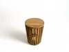Teakholz Beistelltisch - Holzhocker Couchtisch -  Produktbild-Vorschau 2