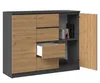 2D4S Kommode 120x40x97 cm  anthrazit/artisan Produktbild-Vorschau 2