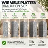 3D Wandpaneele PVC Steinoptik | Graues Quarzit | 20 Platten Produktbild-Vorschau 9