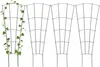 Relaxdays Supporto per piante in metallo, set da 4 pezzi, Anteprima dell’immagine prodotto 1