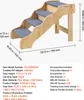 VEVOR Hundetreppe 740x430x500 mm, 4-stufige Hautiertreppe, Produktbild-Vorschau 7