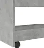 Close-up of a concrete-look storage cart with a wheel. Podgląd zdjęcia produktu