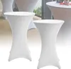 Yakimz 2pcs copritavolo da bar Stretch Elastique Bianco Anteprima dell’immagine prodotto 1
