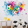 GKA XL Fußball mit Feuerwerk GK68 Wandtattoo für Produktbild-Vorschau 1
