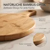 hausleben Pizzateller 2er Set Holz 25,5 cm – Rundes Produktbild-Vorschau 4