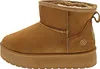 A single brown boot with a platform sole and faux fur lining is shown against a white background. Anteprima dell’immagine prodotto