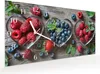 Wanduhr aus Glas mit Motiv Herzschalen Beeren- 60 x 30 cm - Produktbild-Vorschau 2