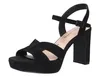 Tamaris Damen Sandalette Leder Cut-Outs Plateau High Heel Produktbild-Vorschau 12
