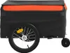 vidaXL Fahrradanhänger Schwarz und Orange 45 kg Eisen Produktbild-Vorschau 7