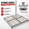 PremiumX Balkonständer 4x 50x50 Stahl Holland 1m Mast SAT Produktbild-Vorschau 4