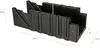 A black plastic miter box with measurement markings. Produktbild-Vorschau