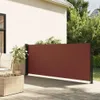 vidaXL Seitenmarkise Ausziehbar Braun 100x500 cm Produktbild-Vorschau 2