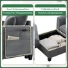 Merax L-Form Ecksofa mit Bettkasten, Konsole, Produktbild-Vorschau 7