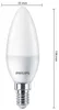 Philips Kerzenlampe 40W B35 E14 x3, 4,9 W, 40 W, E14, 470 Produktbild-Vorschau 10