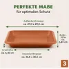 Podstawka pod doniczkę z terakoty Jana 41 x 41 cm - Podgląd zdjęcia produktu 3