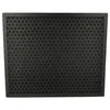 A black air filter with a honeycomb pattern inside a black frame, isolated on a white background. Produktbild-Vorschau